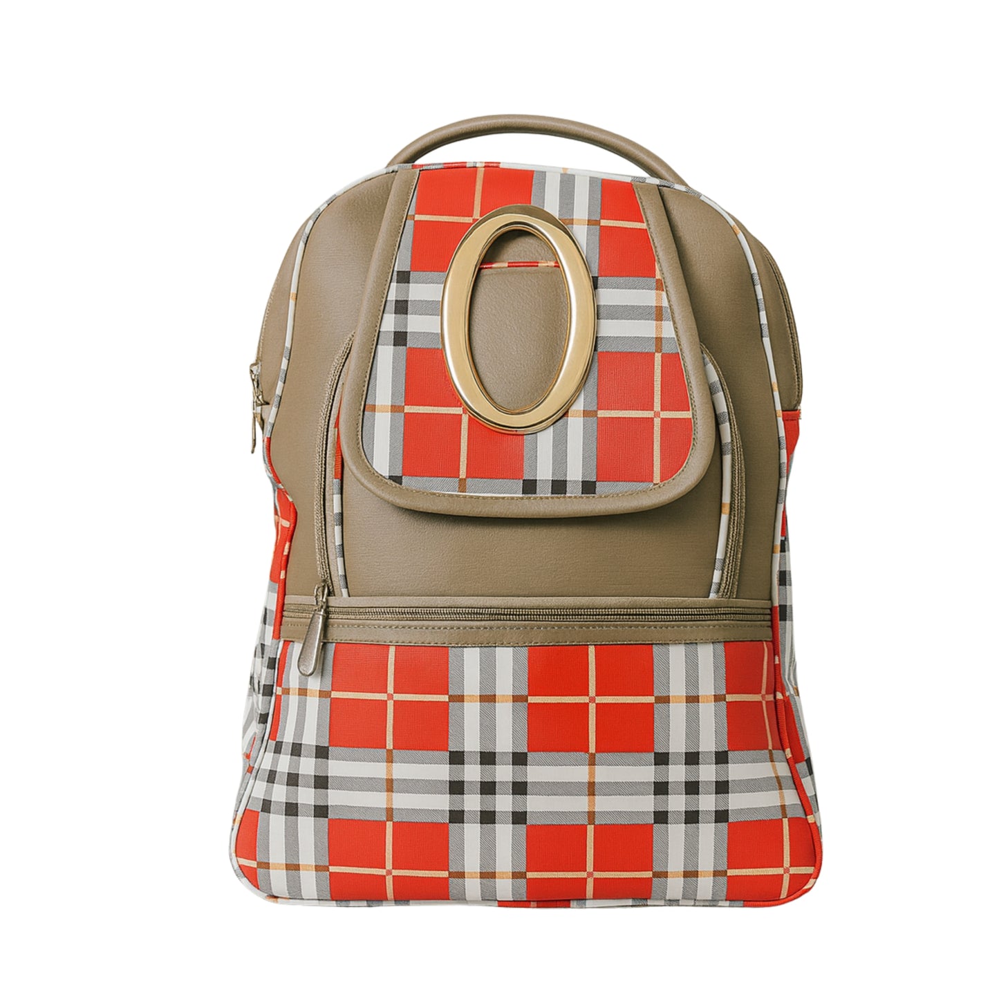 Stylish Check Pattern School Bag for Kids & Teens, Fashion Mini Travel Bookbag