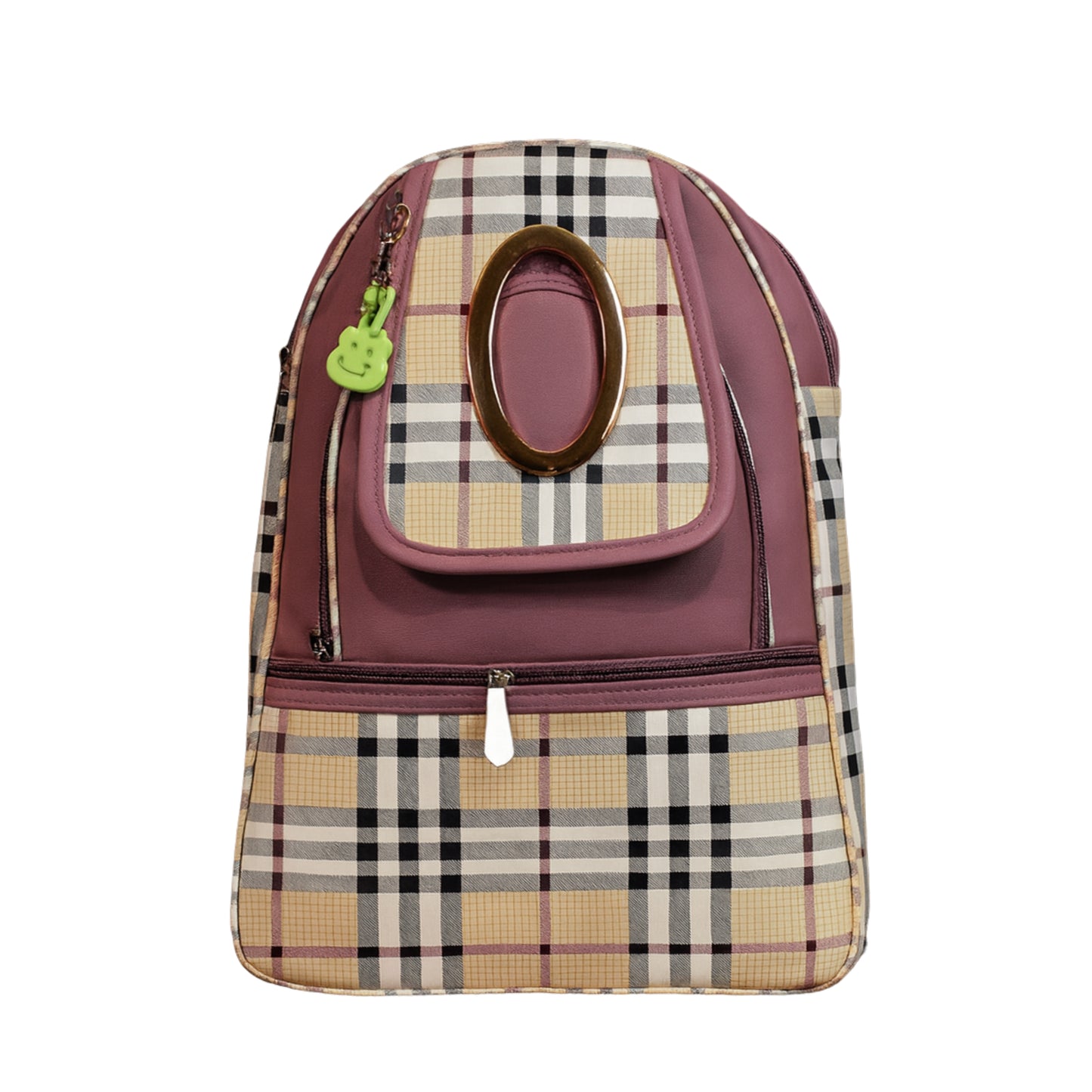 Stylish Check Pattern School Bag for Kids & Teens, Fashion Mini Travel Bookbag