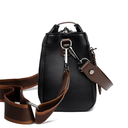 Classy Double Belt Sling Bag | Premium Wide-Strap Crossbody for Women
