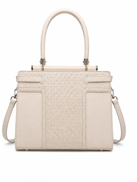 Premium Beige Women Handbag with Adjustable Sling Strap