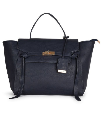 Luxury Structured Satchel Blue Bag For Women