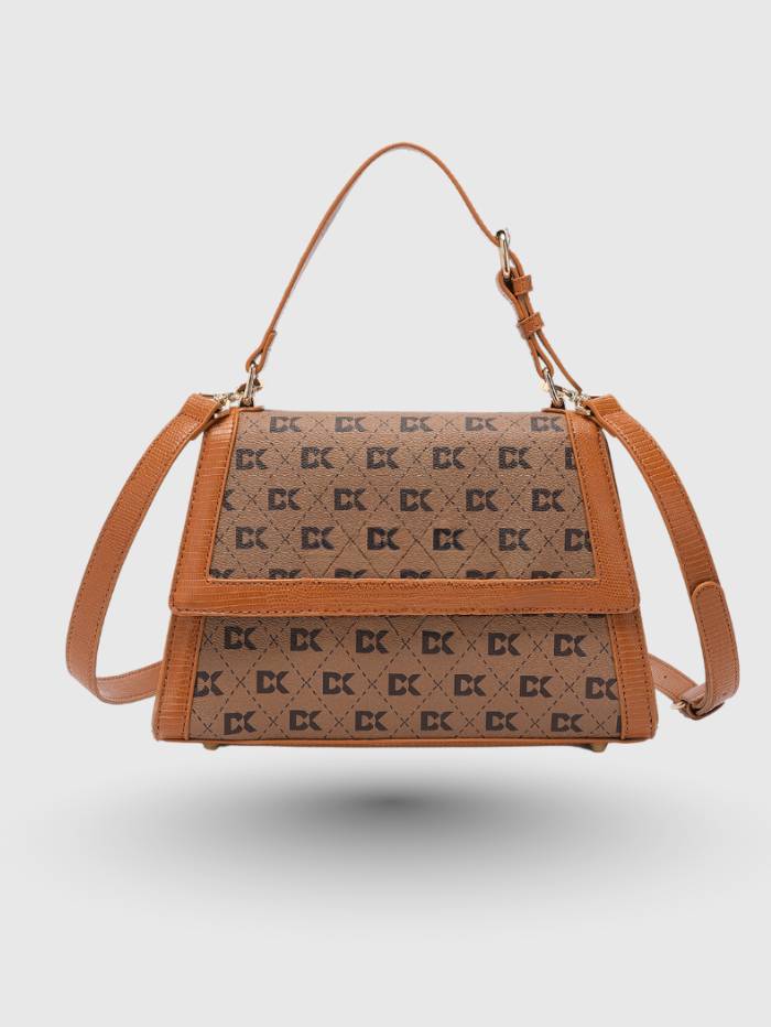 INFINITY SATCHEL TAN BAG