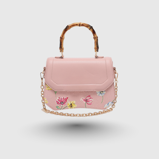 INFINITY FLORAL Pink SATCHEL BAG