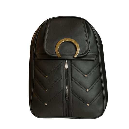 Fashion School & Travel Bag with Gold Decorative Ring and Elegant Everyday Design