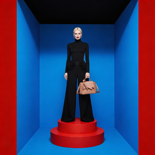 EMPORIO LUXE Peach HANDBAG