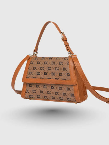 INFINITY SATCHEL TAN BAG