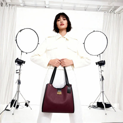 DENICE MAROON EMPORIO TOTE BAG