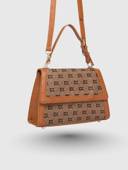 INFINITY SATCHEL TAN BAG