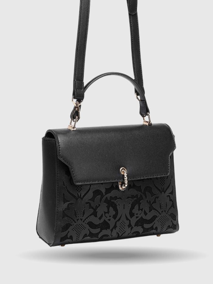 EMPORIO EMBOSSED MESSENGER B Black HANDBAG