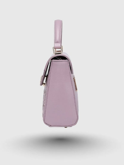 EMPORIO EMBOSSED MESSENGER B PURPLE HANDBAG