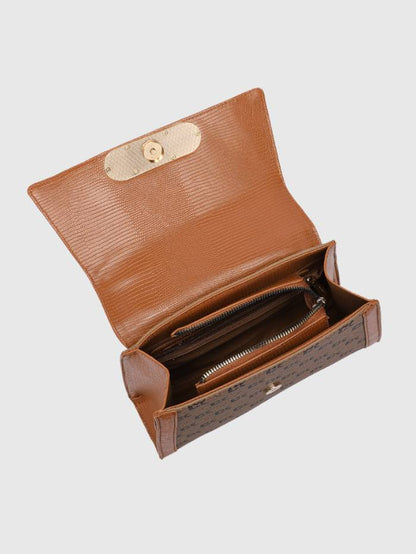 INFINITY SATCHEL TAN BAG