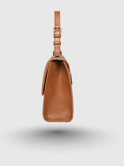 INFINITY SATCHEL TAN BAG