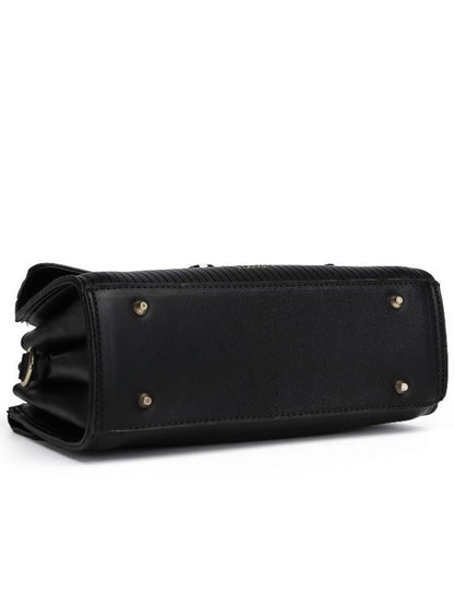 Premium Black Women Handbag with Adjustable Sling Strap