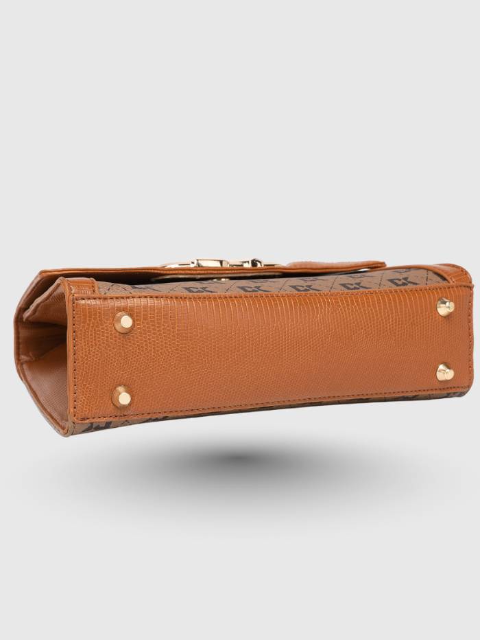 INFINITY SATCHEL TAN BAG