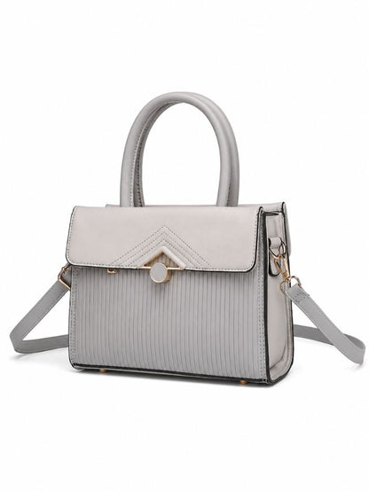 Premium Grey Women Handbag with Adjustable Sling Strap