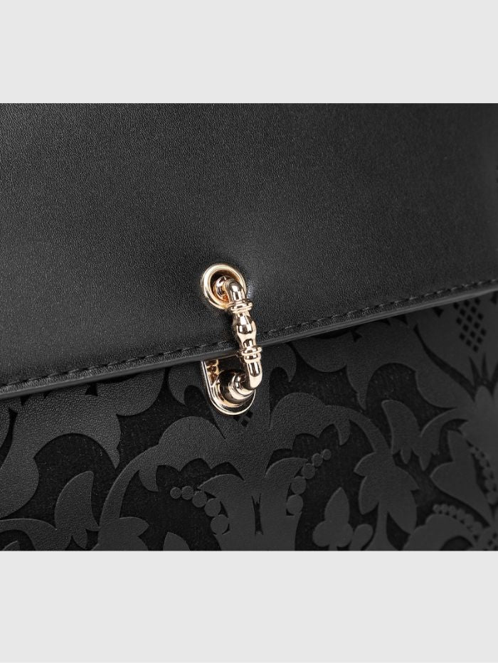 EMPORIO EMBOSSED MESSENGER B Black HANDBAG