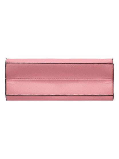 Elegant Structured Top Handle Pink Sling Bag for Women