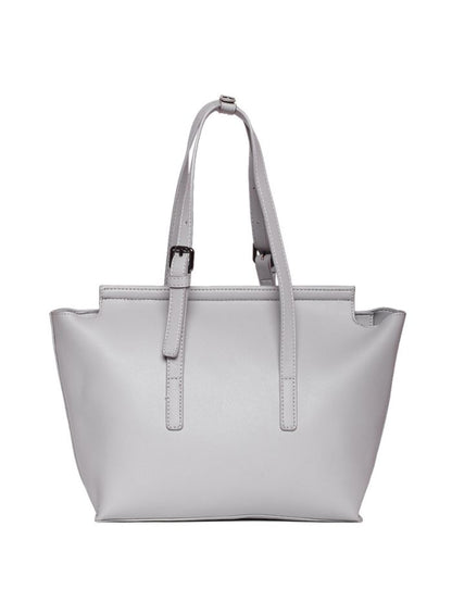 Elegant Grey Tote Handbag