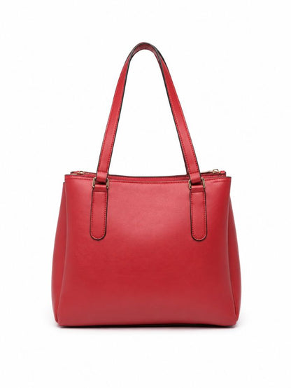 Premium Maroon Women Handbag with Adjustable Shoulder Strap