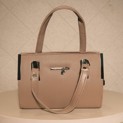 Elara Textura Classic Tote HandBag for Women-Premium PU Leather Elegant Handbag