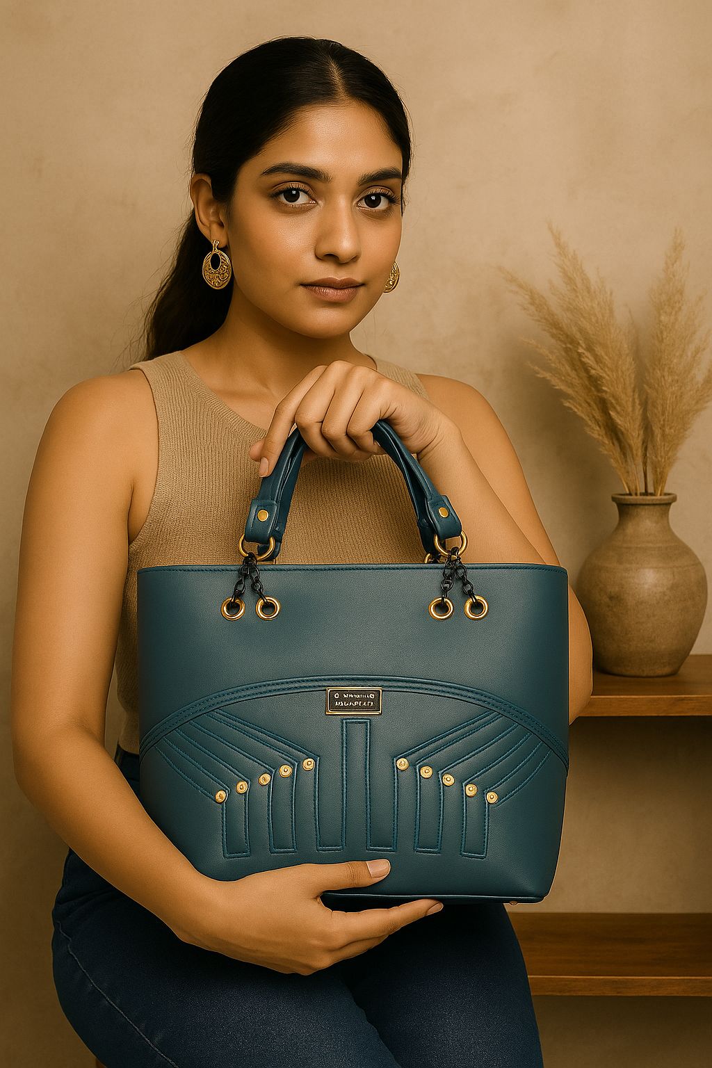 Noir Luxe Tote Bag