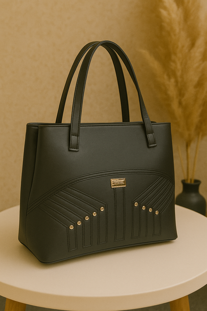 Noir Luxe Tote Bag