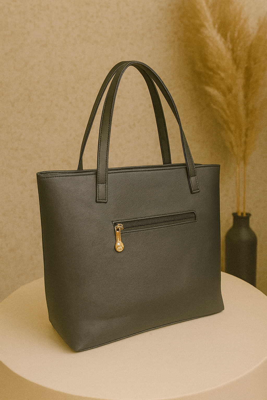 Noir Luxe Tote Bag