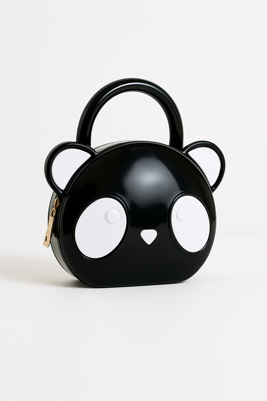 Cute Panda Mini Handbag for Girls – Adorable Animal Face Fashion Purse & Kids Shoulder Bag