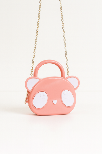 Cute Panda Mini Handbag for Girls – Adorable Animal Face Fashion Purse & Kids Shoulder Bag