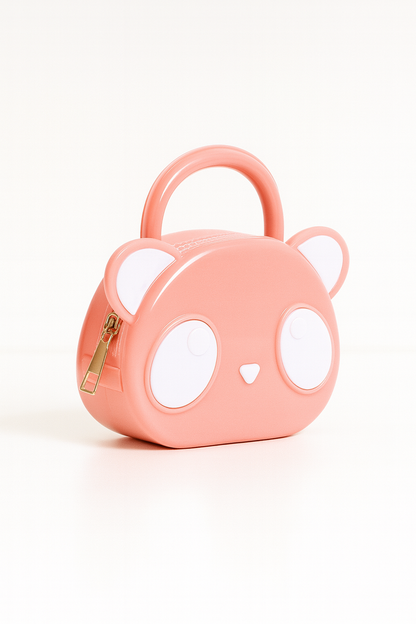 Cute Panda Mini Handbag for Girls – Adorable Animal Face Fashion Purse & Kids Shoulder Bag