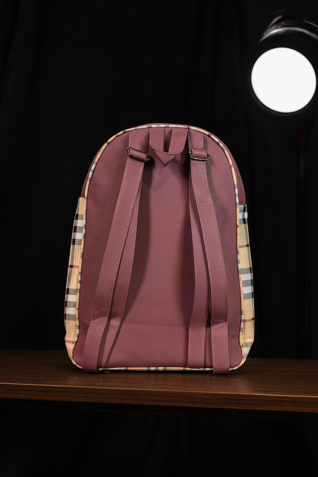 Stylish Check Pattern School Bag for Kids & Teens, Fashion Mini Travel Bookbag