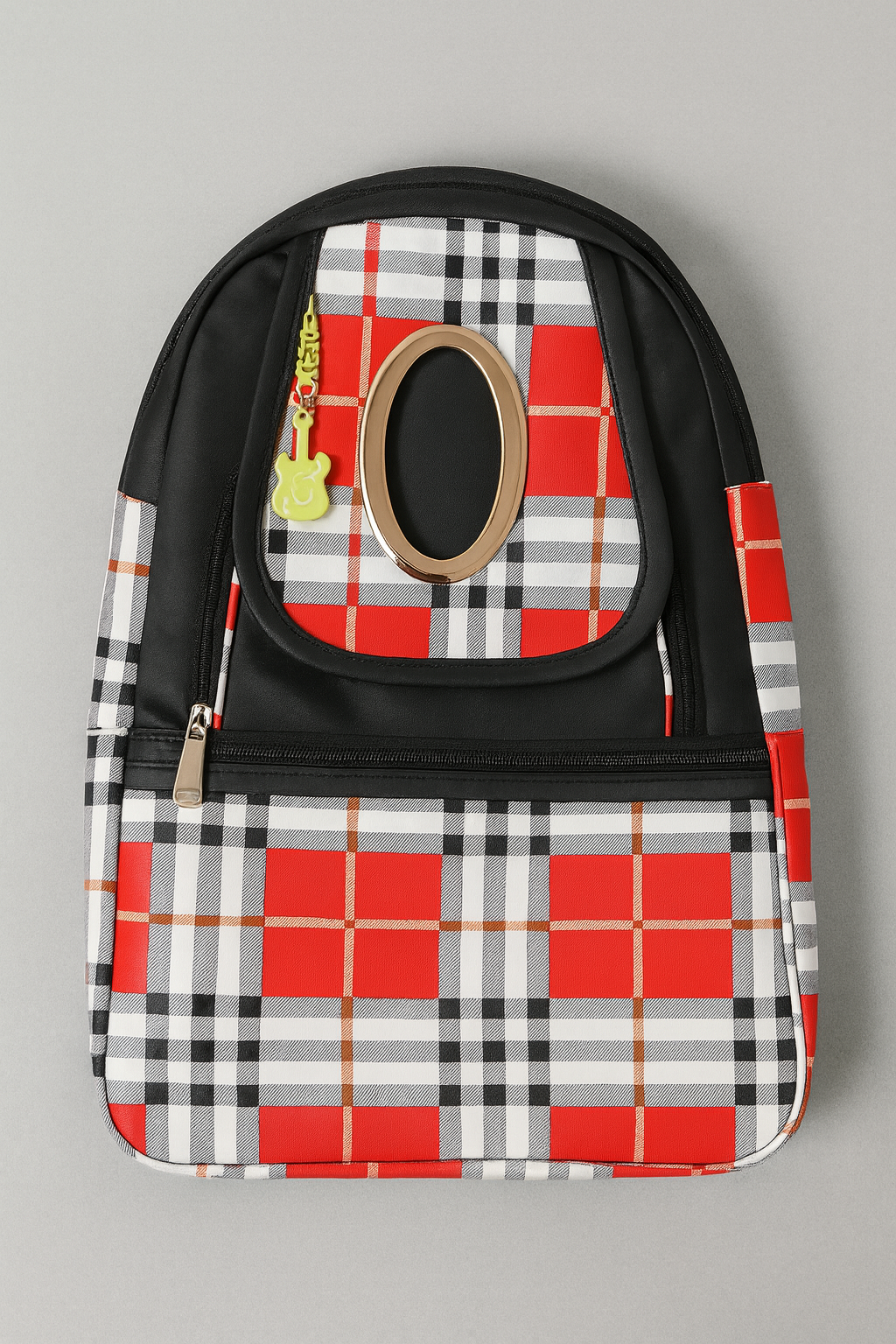 Stylish Check Pattern School Bag for Kids & Teens, Fashion Mini Travel Bookbag