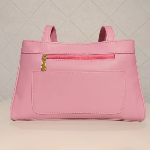 Blush Structured Tote Handbag For Women