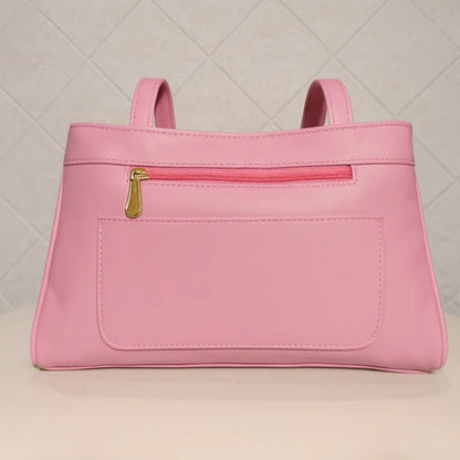 Blush Structured Tote Handbag For Women