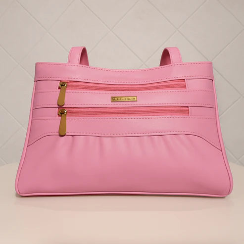 Blush Structured Tote Handbag For Women