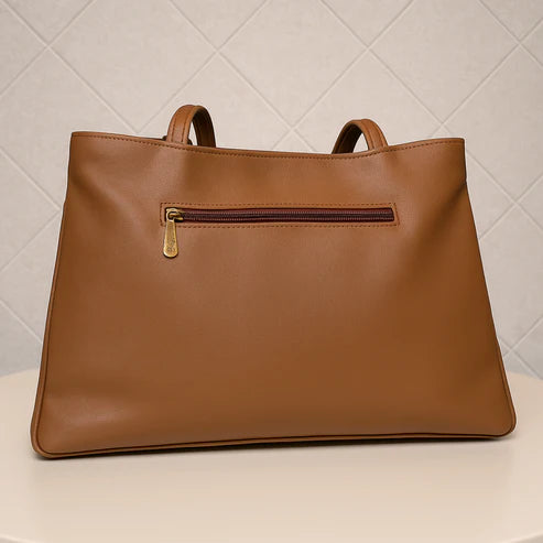 Blush Structured Tote Handbag For Women