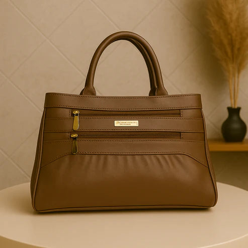 Blush Structured Tote Handbag For Women