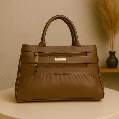 Blush Structured Tote Handbag For Women