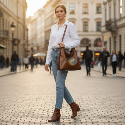 Premium Embossed Design Shoulder Handbag for Everyday Style