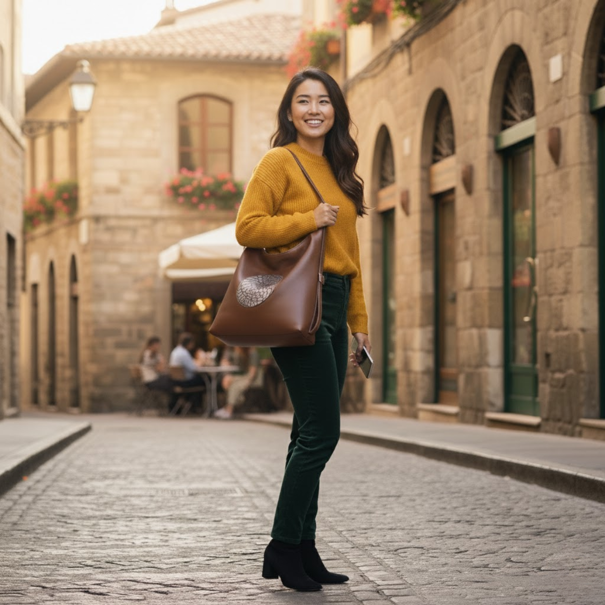 Premium Embossed Design Shoulder Handbag for Everyday Style