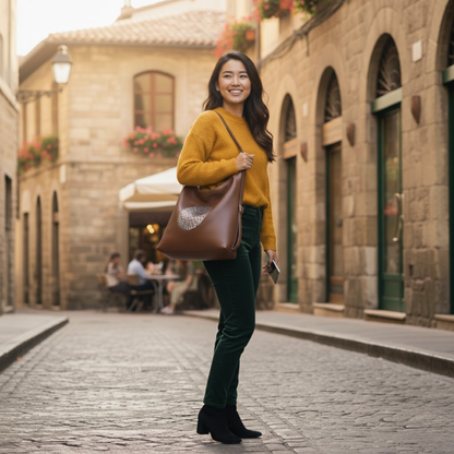 Premium Embossed Design Shoulder Handbag for Everyday Style