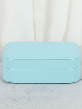 Portable Jewelry Storage Box – Compact Travel Organizer for Rings, Earrings, Chains & Accessories