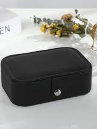 Portable Jewelry Storage Box – Compact Travel Organizer for Rings, Earrings, Chains & Accessories