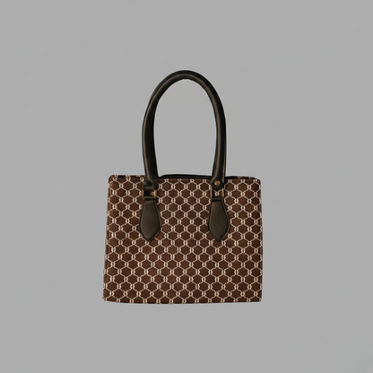 Premium Brown Designer Pattern Office & Daily Use Handbag